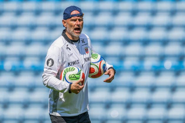 260531 Stale Solbakken, head coach of the Norwegian national football team, during a training session on May 31, 2026 in Oslo. Photo: Vegard Grott BILDBYRAN kod VG VG0931 bbeng fotball football soccer fotboll FIFA World Cup, WM, Weltmeisterschaft, Fussball vm fotball-vm norge norway trening träning training practice precamp pre-camp Copyright: VEGARDxGRoTT BB260531VG018