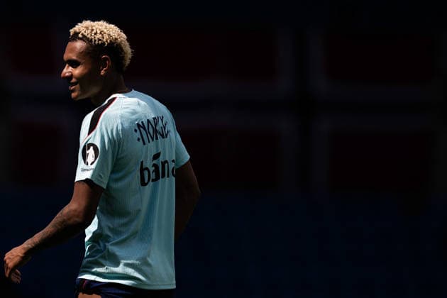 260531 Antonio Nusa of the Norwegian national football team during a training session on May 31, 2026 in Oslo. Photo: Vegard Grott BILDBYRAN kod VG VG0931 bbeng fotball football soccer fotboll FIFA World Cup, WM, Weltmeisterschaft, Fussball vm fotball-vm norge norway trening träning training practice precamp pre-camp Copyright: VEGARDxGRoTT BB260531VG019