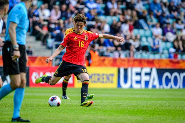 UEFA Under-17 European Championship, EM, Europameisterschaft Estonia 2026 Rune Verstrepen in action during the UEFA Under-17 European Championship Group-A match between Belgium U-17 vs Estonia U-17 national teams, Tallinn Estonia 31.05.2026 Tallinn A Le Coq Arena Estonia Copyright: xMaurixLevandix