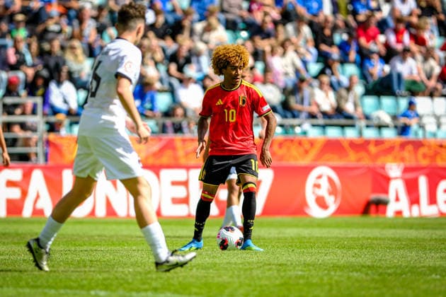 UEFA Under-17 European Championship, EM, Europameisterschaft Estonia 2026 Kana Nga in action during the UEFA Under-17 European Championship Group-A match between Belgium U-17 vs Estonia U-17 national teams, Tallinn Estonia 31.05.2026 Tallinn A Le Coq Arena Estonia Copyright: xMaurixLevandix