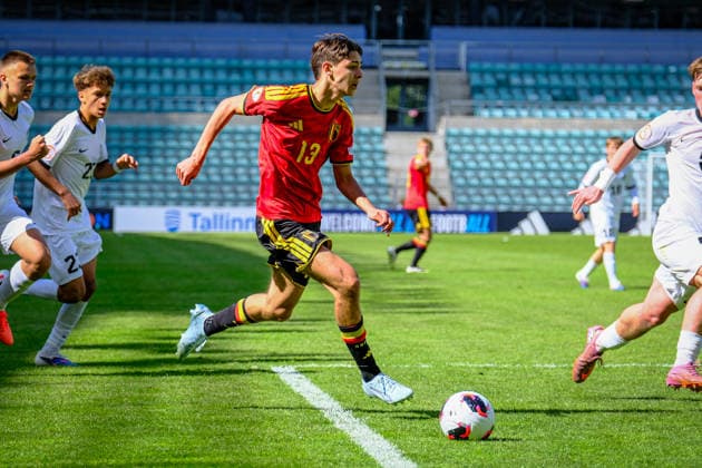 UEFA Under-17 European Championship, EM, Europameisterschaft Estonia 2026 Rayan Garcia in action during the UEFA Under-17 European Championship Group-A match between Belgium U-17 vs Estonia U-17 national teams, Tallinn Estonia 31.05.2026 Tallinn A Le Coq Arena Estonia Copyright: xMaurixLevandix