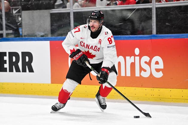 ZURICH, SWITZERLAND - MAY 31: Sidney Crosby of Canada in action during the 2026 IIHF Ice hockey, Eishockey World Championship, WM, Weltmeisterschaft Switzerland Bronze medal game between Canada and Norway at Swiss Life Arena on May 31, 2026 in Zurich, Zurich. Zurich Swiss Life Arena Zurich Switzerland Copyright: xJustPictures.ch AndreaxBrancax jp-en-EuSpIm-JP7_ANB_FinCze_31052026_7507