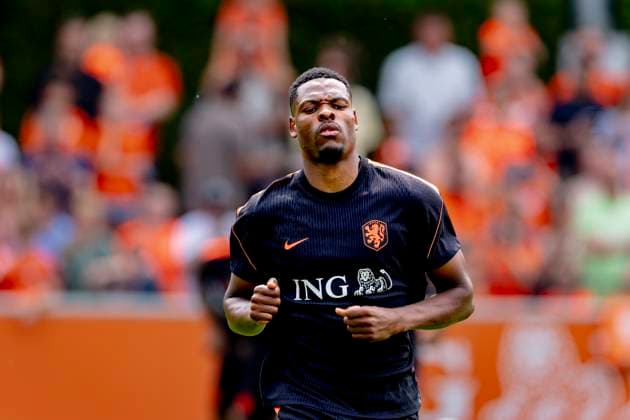 ZEIST - Netherlands player Denzel Dumfries during Dutch national team, Nationalteam training at the KNVB Campus on May 31, 2026 in Zeist, the Netherlands. (Photo by DeFodi Images) -