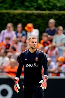 ZEIST - Netherlands goalkeeper Bart Verbruggen during Dutch national team, Nationalteam training at the KNVB Campus on May 31, 2026 in Zeist, the Netherlands. (Photo by DeFodi Images) -