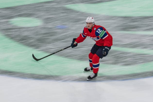 ZURICH, ZURICH - MAY 31: Noah Steen of Norway during the Bronze Medal Game between Canada and Norway of the 2026 IIHF World Championship, WM, Weltmeisterschaft at Swiss Life Arena on May 31, 2026 in Zurich, Zurich, Switzerland.  Copyright: xLivioxBaeriswylx xSPPx Sportspressphoto_SPR157740