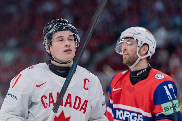 Sport Bilder des Tages 31 05 2026, Zurich, Swiss Life Arena, Ice hockey, Eishockey World Championships: Bornze Medal Game: Canada - Norway, 71 Macklin Celebrini (Canada) Zurich Swiss Life Arena Zurich Switzerland *** 31 05 2026, Zurich, Swiss Life Arena, Ice Hockey World Championships Bornze Medal Game Canada Norway, 71 Macklin Celebrini Canada Zurich Swiss Life Arena Zurich Switzerland Copyright: xJustPictures.ch StefanxEmchx jp-de-StEm-DSC0037620260531