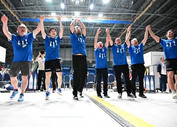 RECORD DATE NOT STATED Der 1. FC Saarbrücken-TT feiert in Frankfurt die Deutsche Meisterschaft Der 1. FC Saarbrücken-TT bejubelt im Finale des TTBL Final Four gegen Borussia Düsseldorf die Deutsche Meisterschaft in Frankfurt am Main in der Süwag Energie Arena am 31. Mai 2026. Es ist zusammen mit DTTB-Pokal und Champions League das erste Triple in der Geschichte des Vereins. Frankfurt am Main Hessen Germany