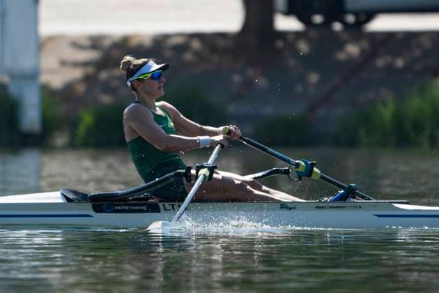Seville, Spain. 30 May 2026. Rower Viktorija Senkute (Lithuania) during the W1x Women s Single Sculls Semifinal 2 Race at the World Rowing Cup 1 2026 at CEAR La Cartuja. Seville Spain Copyright: xDavidxSarmientox xVWPicsx DSG-0872