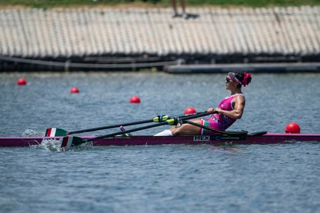 Seville, Spain. 30 May 2026. Rower Kenia Lechuga Alanis (Mexico) during the LW1x Lightweight Women s Single Sculls Final A Race at the World Rowing Cup 1 2026 at CEAR La Cartuja. Seville Spain Copyright: xDavidxSarmientox xVWPicsx DSG-0895