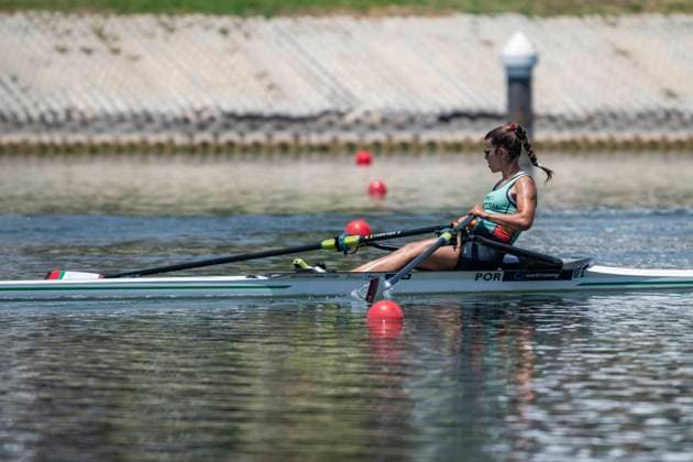 Seville, Spain. 30 May 2026. Rower Ines Oliveira (Portugal) during the LW1x Lightweight Women s Single Sculls Final B Race at the World Rowing Cup 1 2026 at CEAR La Cartuja. Seville Spain Copyright: xDavidxSarmientox xVWPicsx DSG-0892