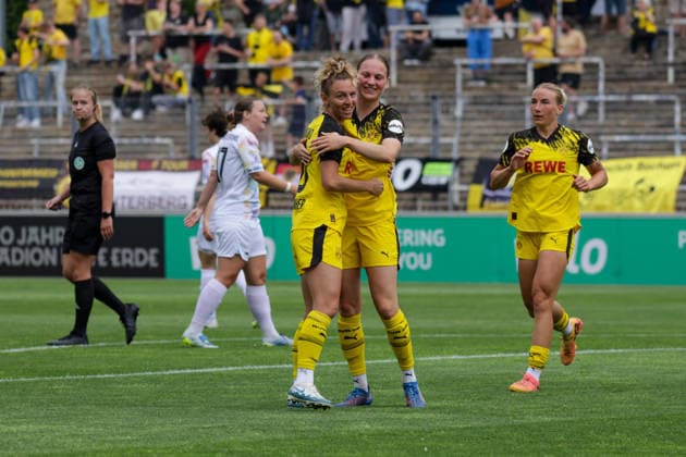 31.05.2026, xgrfx, Fussball Frauen Regionalliga West, Borussia Dortmund - Vorwärts Spoho Köln v.l. Tor, Annika Enderle (Borussia Dortmund) (DFL DFB REGULATIONS PROHIBIT ANY USE OF PHOTOGRAPHS as IMAGE SEQUENCES and or QUASI-VIDEO) Stadion Rote Erde