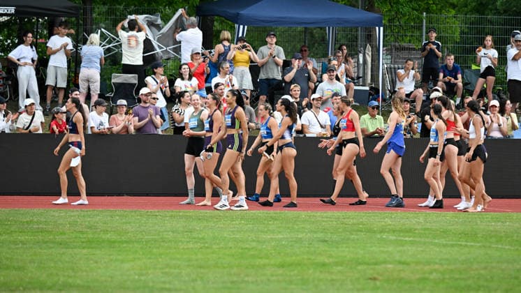 ATHLETICS - Hypomeeting Goetzis 2026 GOETZIS,AUSTRIA,31.MAY.26 - ATHLETICS - World Athletics Combined Events Tour, Hypomeeting, heptathlon. Image shows the athletes at a round of honour.  GEPAxpictures xOliverxLerch