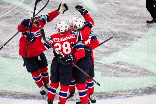 Sport Bilder des Tages WINTER SPORTS - Ice hockey, Eishockey - IIHF World Championship, WM, Weltmeisterschaft - Bronze Medal - Canada vs. Norway Photo by IPA ABACAPRESS.COM85214592 - 27 MARTINSEN Andrea sscored for Norway (Assisted by 28 BRANDSEGG-NYGARD Michael and 4 JOHANNESEN Johannes). during IIHF World Championship - Bronze Medal - Canada vs Norway, Ice Hockey in Zurich, Switzerland, May 31 2026 Zurigo Switzerland  Copyright: xIPAxSport ABACAx