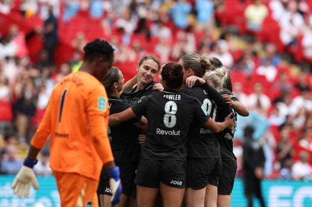 RECORD DATE NOT STATED 31st May 2026; Wembley Stadium, London, England; Womens FA Cup Final Football, Brighton and Hove Albion versus Manchester City; Vivianne Miedema of Manchester City celebrates her goal in the 87th minute for 0-4 KatiexChan
