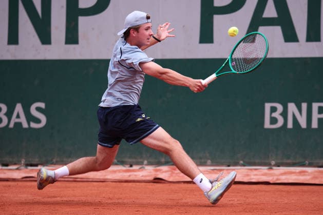 Flynn Thomas (SUI), Jungen Einzel, Boys Singles Tennis - French Open 2026 - Roland Garros - Paris - - France - 31 May 2026. Copyright: xJuergenxHasenkopfx