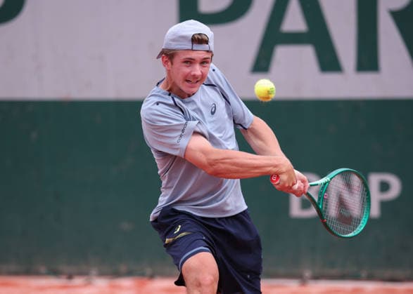Flynn Thomas (SUI), Jungen Einzel, Boys Singles Tennis - French Open 2026 - Roland Garros - Paris - - France - 31 May 2026. Copyright: xJuergenxHasenkopfx