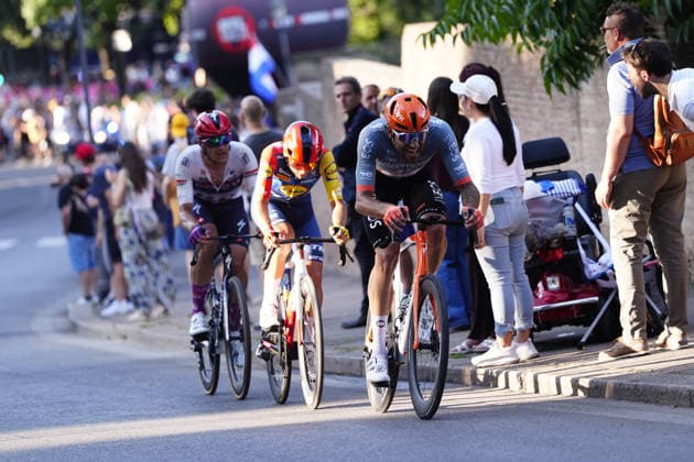 Italy™s Filippo Ganna of Netcompany Ineos and Italy™s Matteo Sobrero of Lidl-Trek during Stage 21 of the Giro d™Italia from Rome to Rome, Italy. Monday May 31, 2026  Copyright: xFabioxFerrari LaPressex