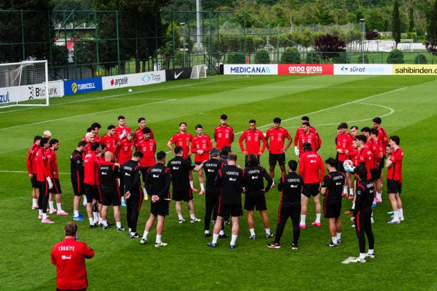 Turkish National Football Team training session ISTANBUL, TURKIYE - MAY 31: Turkish National Football Team head coach Vincenzo Montella, leads the training session ahead of the 2026 FIFA World Cup, WM, Weltmeisterschaft, Fussball at Hasan Dogan National Teams Camp and Training Facilities in Istanbul, Turkiye on May 31, 2026. Hakan Akgun Anadolu Istanbul Turkey. Editorial use only. Please get in touch for any other usage.  Copyright: x2026xAnadoluxHakanxAkgunx