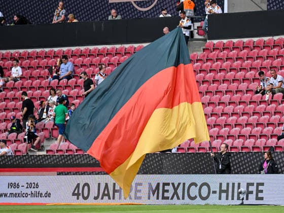 Flag of Germany during the International Friendly, Länderspiel, Nationalmannschaft match between Germany and Finland at MEWA Arena on May 31, 2026 in Mainz, Germany. (Photo by Harry Langer DeFodi Images) -