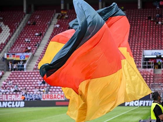 Flag of Germany during the International Friendly, Länderspiel, Nationalmannschaft match between Germany and Finland at MEWA Arena on May 31, 2026 in Mainz, Germany. (Photo by Harry Langer DeFodi Images) -