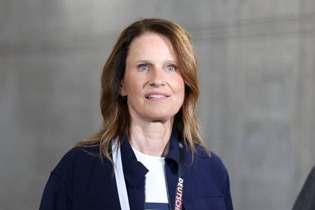 Fernsehmoderatorin Kathrin Mueller-Hohenstein, Deutschland vs. Finnland, Fussball, Maenner, UEFA, Freundschaftsspiel, Friendly Match, DFB, Saison 2025 2026, 31.05.2026 Mainz Rheinland-Pfalz Deutschland