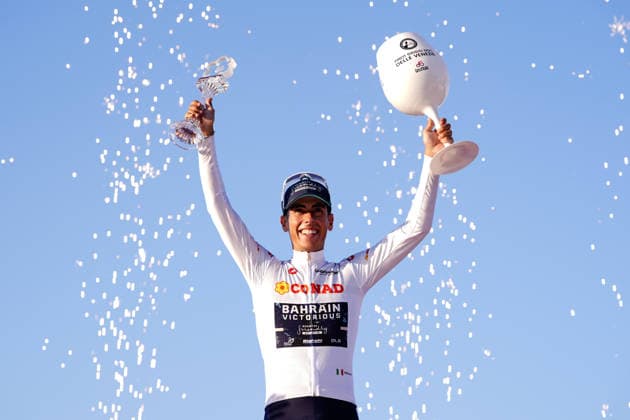Portugal™s Afonso Oliveira Eulalio of Bahrain Victorious (White jersey) during Stage 21 of the Giro d™Italia from Rome to Rome, Italy. Monday May 31, 2026  Copyright: xFabioxFerrari LaPressex