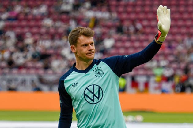 Alexander Nübel Nuebel (Germany 21) Gestik Geste gestikuliert 31.05.2026 ¢ Fussball ¢ WM-Test ¢ Deutschland vs Finnland, MEWA Arena, Mainz, Rheinland-Pfalz Germany