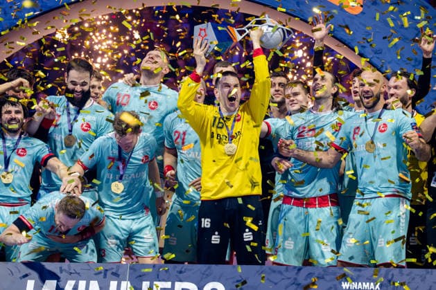 Hamburg, 31.05.2026, Handball, Herren, EHF European League Men 2025 26, Finale, THW Kiel - MT Melsungen Die Gewinner der EHF European League MT Melsungen