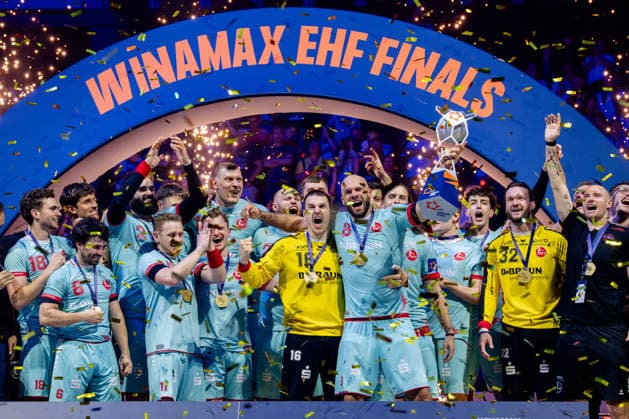 Hamburg, 31.05.2026, Handball, Herren, EHF European League Men 2025 26, Finale, THW Kiel - MT Melsungen Die Gewinner der EHF European League MT Melsungen