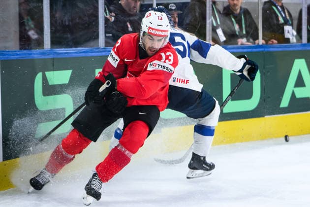 260531 Nico Hischier of Switzerland during the 2026 IIHF Ice hockey, Eishockey World Championship, WM, Weltmeisterschaft final between Switzerland and Finland on May 31, 2026 in Zürich. Photo: Jesper Zerman BILDBYRAN kod JZ JZ0742 ishockey ice hockey ishockey-vm 2026 vm 2026 iihf world championship final switzerland schweiz finland bbeng Copyright: JESPERxZERMAN BB260531JZ158