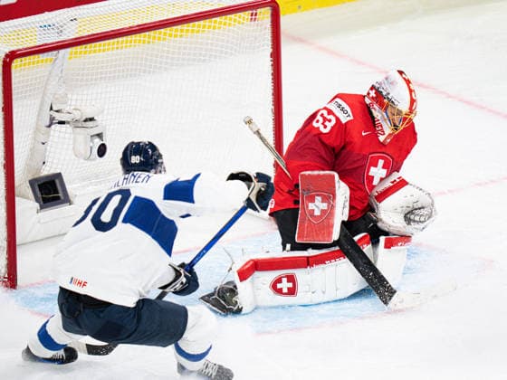 WINTER SPORTS - Ice hockey, Eishockey - IIHF World Championship, WM, Weltmeisterschaft - Gold Medal - Switzerland vs. Finland Photo by IPA ABACAPRESS.COM85222240 - 10 JOKIHARJU Henri, 63 GENONI Leonardo during IIHF World Championship - Gold Medal - Switzerland vs Finland, Ice Hockey in Zurich, Switzerland, May 31 2026 Zurigo Switzerland  Copyright: xIPAxSport ABACAx