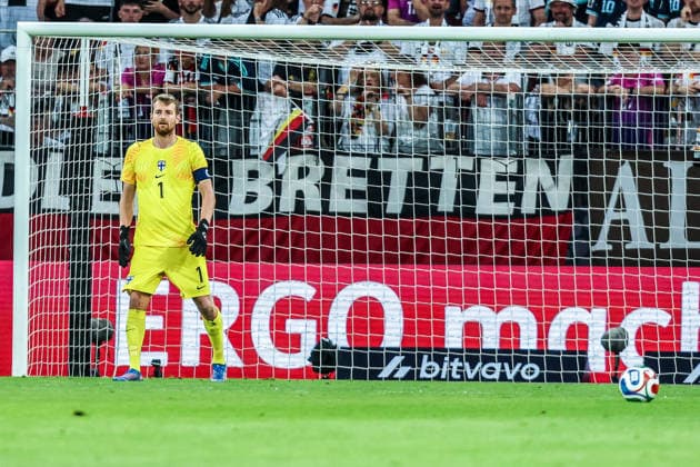 Fussball, UEFA Länderspiel Freundschaftsspiel Deutschland - Finnland 31.05.2026, MEWA Arena Lukas Hradecky (Finnland, 1) Mainz MEWA Arena Rheinland-Pfalz Deutschland