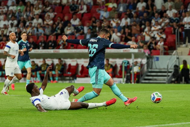 Tony Miettinen (Finnland), Deniz Undav (Germany) scored the goal to 3:0 during the International Friendly, Länderspiel, Nationalmannschaft match between Germany and Finland at MEWA ARENA on May 31, 2026, in Mainz, Germany. The match serves as preparation for the 2026 FIFA World Cup, WM, Weltmeisterschaft, Fussball in the United States Mainz MEWA ARENA Germany Copyright: xJoaquimxFerreirax