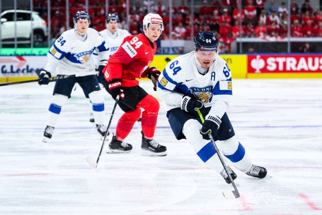 260531 Mikael Granlund of Finland during the 2026 IIHF Ice hockey, Eishockey World Championship, WM, Weltmeisterschaft final between Switzerland and Finland on May 31, 2026 in Zürich. Photo: Jesper Zerman BILDBYRAN kod JZ JZ0742 ishockey ice hockey ishockey-vm 2026 vm 2026 iihf world championship final switzerland schweiz finland bbeng Copyright: JESPERxZERMAN BB260531JZ184