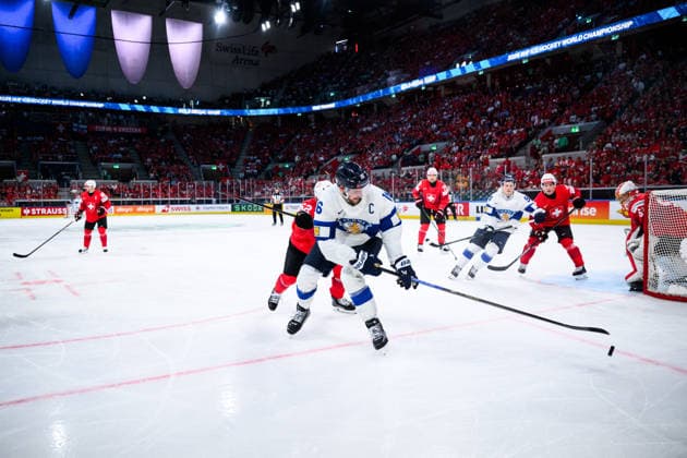 260531 Alexander Barkov of Finland during the 2026 IIHF Ice hockey, Eishockey World Championship, WM, Weltmeisterschaft final between Switzerland and Finland on May 31, 2026 in Zürich. Photo: Jesper Zerman BILDBYRAN kod JZ JZ0742 ishockey ice hockey ishockey-vm 2026 vm 2026 iihf world championship final switzerland schweiz finland bbeng Copyright: JESPERxZERMAN BB260531JZ193