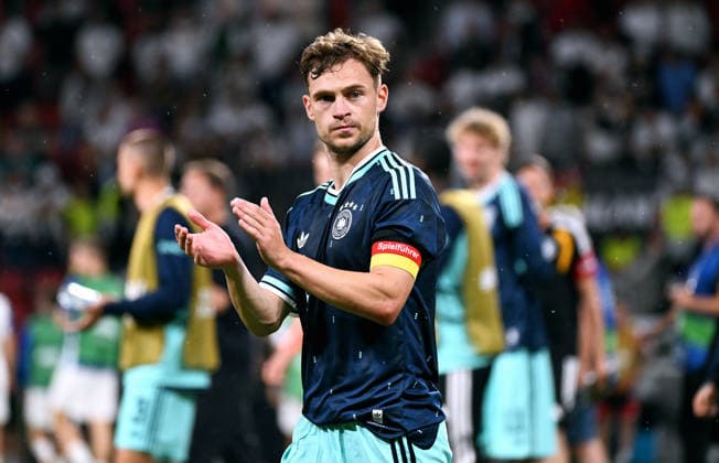 Fussball, Länderspiel, Herren, MEWA Arena Mainz: Deutschland - Finnland 4:0; Joshua Kimmich (GER) nach Spielende.