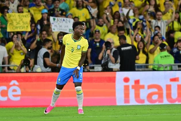 MARACANA Rio de Janeiro (RJ), 05 31 2026 - FRIENDLY MATCH BRAZIL X PANAMA - Goal by Brazilian player Vinicius Junior during a friendly match between BRAZIL X PANAMA, held at the Maracana stadium in Rio de Janeiro, on Sunday night, May 31. The Brazilian national team, Nationalteam is preparing for the 2026 FIFA World Cup, WM, Weltmeisterschaft, Fussball (Photo: Eduardo Carmim Photo Premium SPP) 30930 (Eduardo Carmim SPP)  Copyright: xEduardoxCarmimx xSPPx spp-en-EdCa-amistoso_brasil_panama_487983