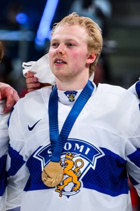 260531 Konsta Helenius of Finland after the 2026 IIHF Ice hockey, Eishockey World Championship, WM, Weltmeisterschaft final between Switzerland and Finland on May 31, 2026 in Zürich. Photo: Jesper Zerman BILDBYRAN kod JZ JZ0742 ishockey ice hockey ishockey-vm 2026 vm 2026 iihf world championship final switzerland schweiz finland bbeng Copyright: JESPERxZERMAN BB260531JZ250