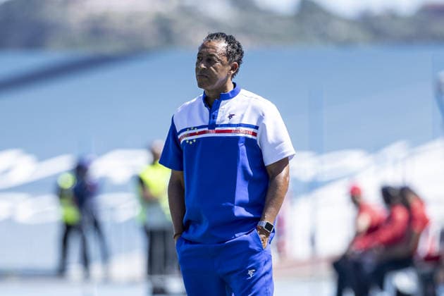 Pedro Leitao Brito Head Coach of Cabo Verde looks on during the International Friendly, Länderspiel, Nationalmannschaft match between Cabo Verde vs Serbia at Estádio do Restelo on May 31st,2026 (Photo by Joao Bravo Sports Press Photo)  Copyright: xJoaoxBravo SportsxPressxPhotox Sportspressphoto_SPR158489