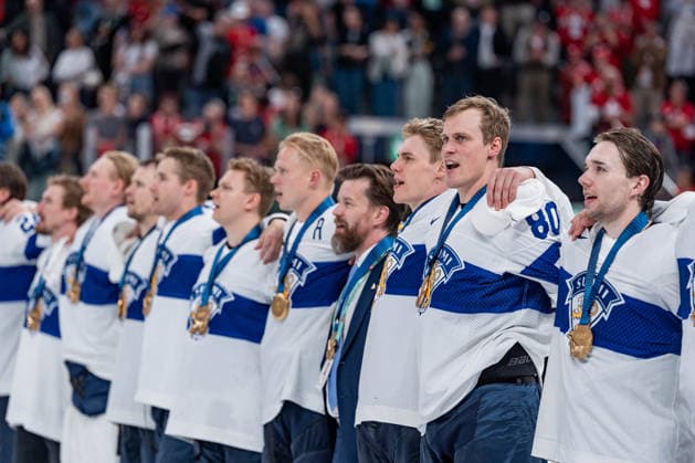 31 05 2026, Zurich, Swiss Life Arena, Ice hockey, Eishockey World Championships: Gold Medal Game: Switzerland - Finland. Das Team Finnland gewinnt an der Eishockey WM 2026 Gold. Zurich Swiss Life Arena Zurich Switzerland Copyright: xJustPictures.ch StefanxEmchx jp-de-StEm-DSC0117420260531