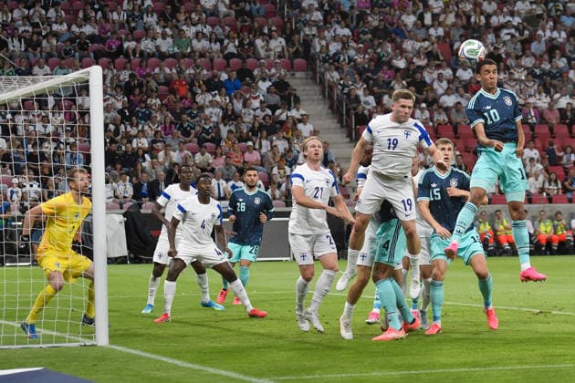 Strafraumszene Torchance von Jamal Musiala (Germany 10) 31.05.2026 ¢ Fussball ¢ WM-Test ¢ Deutschland vs Finnland, MEWA Arena, Mainz, Rheinland-Pfalz Germany