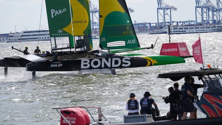 RECORD DATE NOT STATED (SPO) Australia Wins Mubadala New York Sail Grand Prix in Thrilling Harbor Showdown. May 31,2026, Governors Island, New York, USA. Australia edged Great Britain in a dramatic final race to capture the Mubadala New York Sail Grand Prix on New York Harbor Sunday. The victory marked Australia™s third consecutive SailGP event win as thousands of fans watched from Governors Island and surrounding waterfronts. Credit:Jorge Estrellado Thenews2(Foto: Jorge Estrellado Thenews2 imago images) SPO  Copyright: xJorgexEstrelladox
