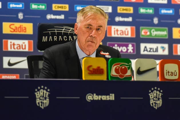 Brasil x Panama Amistoso Internacional RIO DE JANEIRO, RJ - 31.05.2026: BRASIL X PANAMA AMISTOSO INTERNACIONAL - Brazilian national team, Nationalteam coach Carlos Ancelotti at the press conference, PK, Pressekonferenz after the match between Brazil x Panama at the Maracana stadium, an International Friendly, Länderspiel, Nationalmannschaft before the World Cup, this Sunday (31). (Photo: Carlos Santtos Fotoarena) x2954862x  CarlosxSanttos