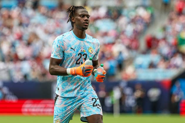 May 31, 2026, Charlotte, North Carolina, USA: Senegal goalkeeper Mory Diaw (23) looks on during an International Friendly, Länderspiel, Nationalmannschaft match between United States and Senegal at Bank of America Stadium in Charlotte, North Carolina Charlotte USA - ZUMAa257 20260531_zsp_a257_015 Copyright: xChrisxArjoonx