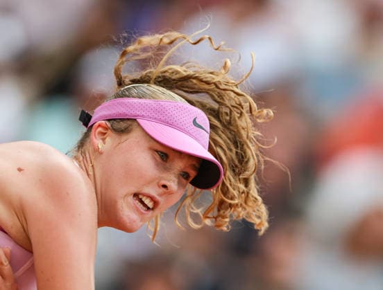 (260601) -- PARIS, June 1, 2026 -- Mirra Andreeva competes during the women s singles 4th round match between Mirra Andreeva of Russia and Jil Teichmann of Switzerland at the French Open tennis tournament at Roland Garros, Paris, France, May 31, 2026. ) (SP)FRANCE-PARIS-TENNIS-FRENCH OPEN-WOMEN S SINGLES-4TH ROUND WuxHuiwo 