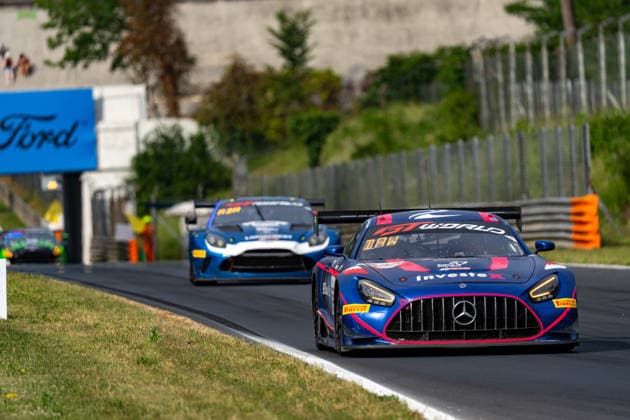 GT World Challenge Europe By AWS - Monza 2026 - Race Reece Barr, Charles Dawson, and Kiern Jewiss drive the ( 222) Mercedes-AMG GT3 EVO of team 2Seas Motorsport during the third round of the GT World Challenge Europe by AWS at Autodromo Nazionale Monza in Monza, Italy, on May 31, 2026. Monza Italy Italy  Copyright: xLucaxRossinix originalFilename:rossini-gtworldc260531_npqCQ.jpg