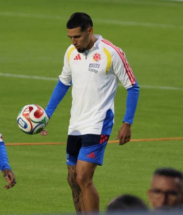 Colombia national team, Nationalteam Training Ahead Of The 2026 World Cup Daniel Munoz, a player for the Colombian national team, trains in Bogota, Colombia, on May 31, 2026, ahead of the 2026 World Cup. Bogota Colombia  Copyright: xDanielxGarzonxHerazox originalFilename:garzonherazo-colombia260531_np1pv.jpg