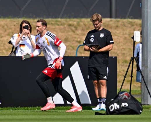 01.06.2026, Fussball, DFB-Nationalmannschaft Deutschland, letztes Training vor Abreise nach USA zur WM 2026, am DFB-Campus in Frankfurt am Main. Torwart Manuel Neuer (Deutschland)