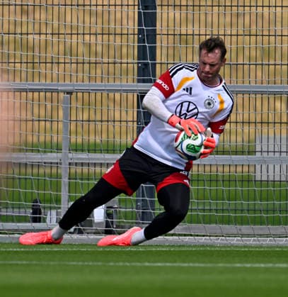 01.06.2026, Fussball, DFB-Nationalmannschaft Deutschland, letztes Training vor Abreise nach USA zur WM 2026, am DFB-Campus in Frankfurt am Main. Torwart Manuel Neuer (Deutschland).
