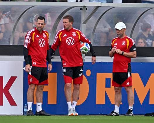 01.06.2026, Fussball, DFB-Nationalmannschaft Deutschland, letztes Training vor Abreise nach USA zur WM 2026, am DFB-Campus in Frankfurt am Main. Trainer Julian Nagelsmann (Deutschland)